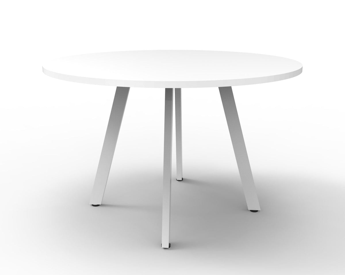 Rapidline Eternity Round Meeting Table 1200mm Diameter Cherry / Black