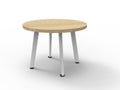 Rapidline Eternity Round Coffee Table 900mm Diameter Natural Oak / White