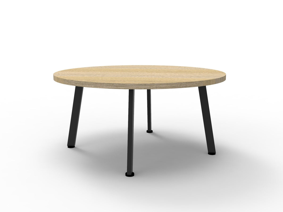 Rapidline Eternity Round Coffee Table 600mm Diameter Grey / Black
