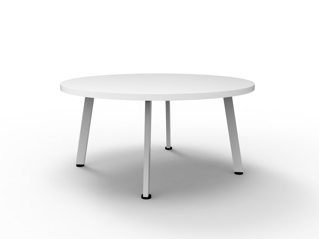 Rapidline Eternity Round Coffee Table 900mm Diameter Natural White / White