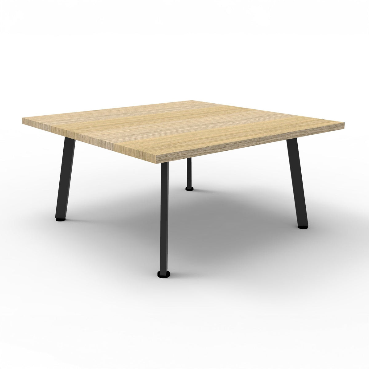 Rapidline Eternity Square Coffee Table 900 x 900mm Beech / Black