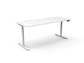 Rapidline Halo Plus Single Sided Workstation 1500 x 750mm Natural White / White Satin