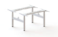 Rapidline Height Adjustable Frame Only White for Halo Plus Back to Back Workstation
