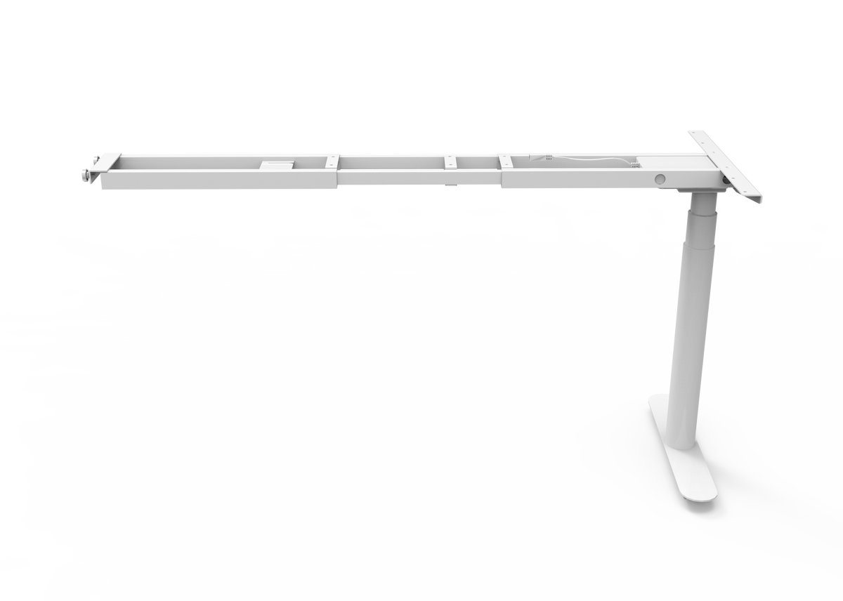Rapidline Height Adjustable Return Frame Only White for Halo Plus Workstation