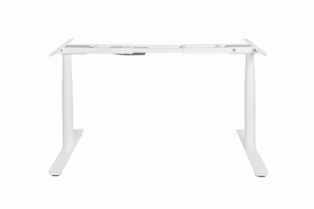 Rapidline Height Adjustable Frame Only White for Halo Plus Single Sided Workstation