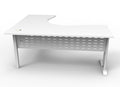 Rapidline Rapid Span Corner Workstation 1800 x 1200 x 700mm Natural White / White Satin