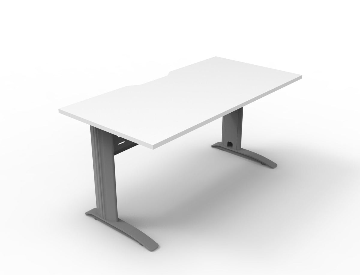 Rapidline Rapid Span Open Workstation 1500 x 700mm Natural White / Precious Silver