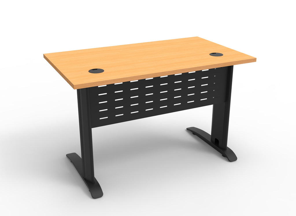 Rapidline Rapid Span Open Workstation 1200 x 700mm Beech / Black Satin