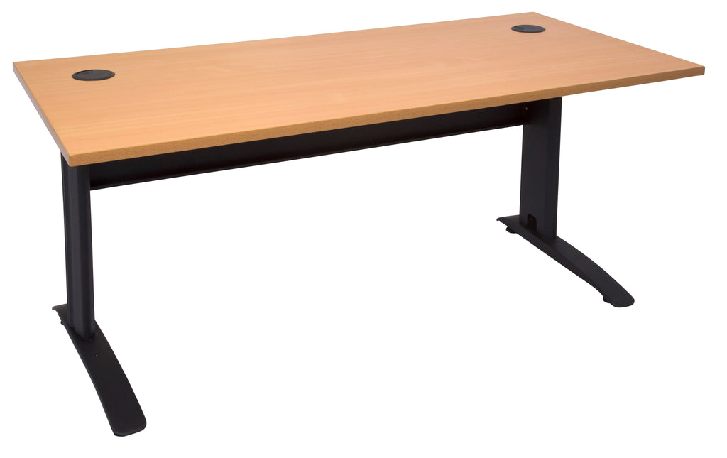 Rapidline Rapid Span Open Workstation 1200 x 700mm Beech / Black Satin
