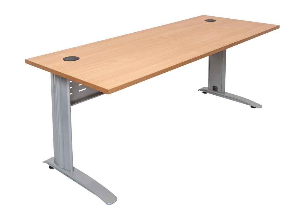 Rapidline Rapid Span Open Workstation 1500 x 700mm Beech / White Satin