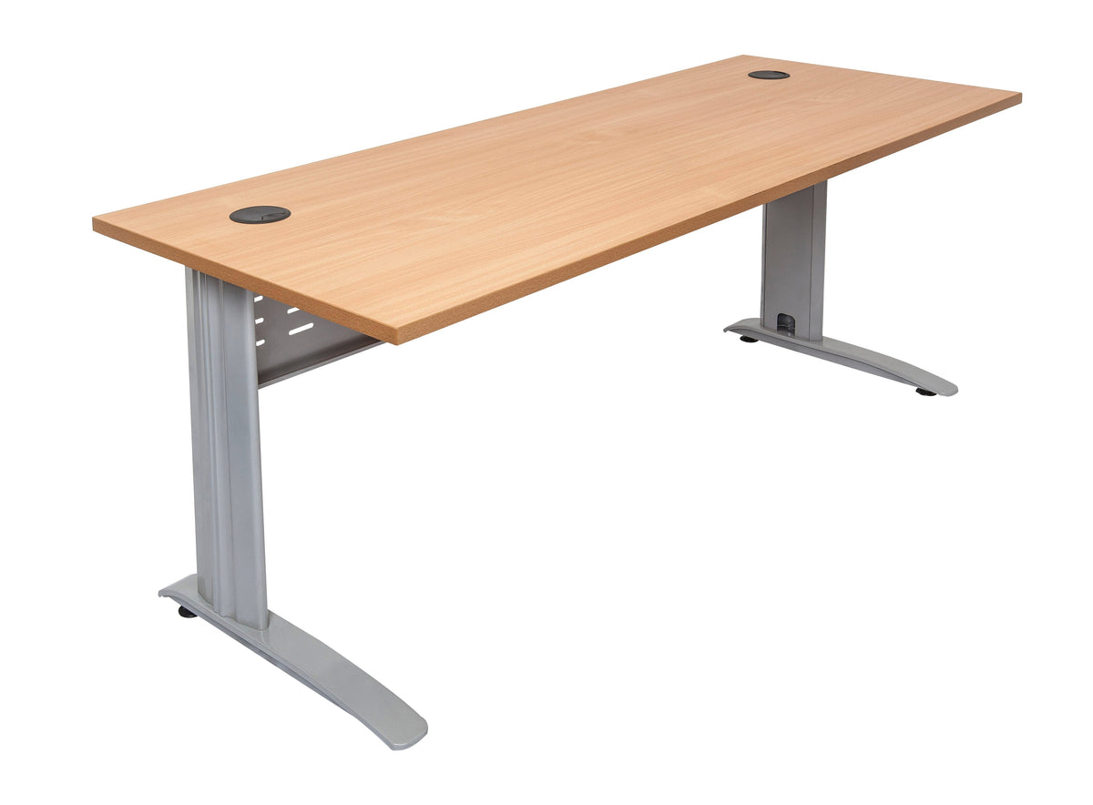 Rapidline Rapid Span Open Workstation 1500 x 700mm Beech / White Satin