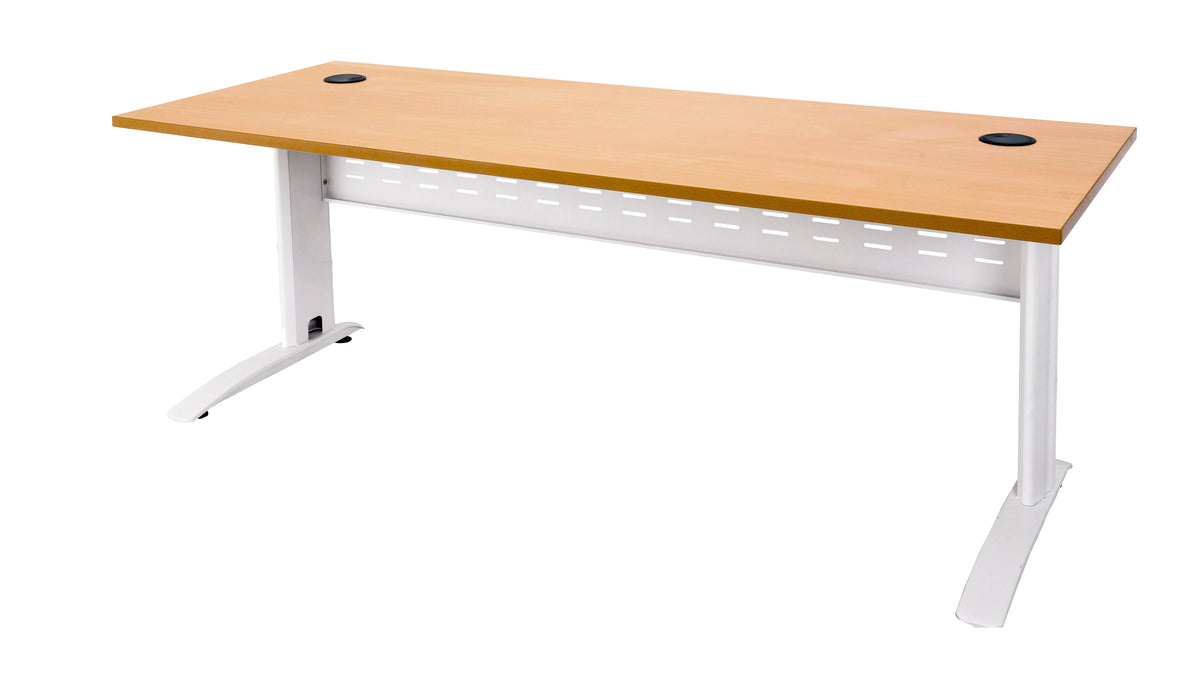 Rapidline Rapid Span Open Workstation 1800 x 700mm Beech / Precious Silver