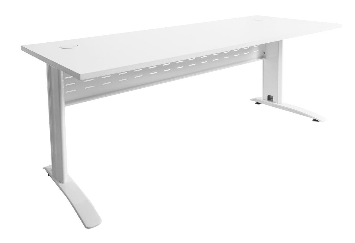 Rapidline Rapid Span Open Workstation 1800 x 700mm Natural White / White Satin