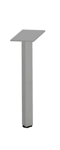 Rapidline Pole Leg Only Brushed Silver for Rapid Span Corner Workstation