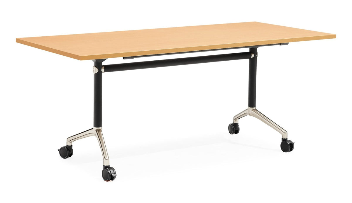 Rapidline Typhoon Flip Top Table 1800 x 750mm Beech / Black