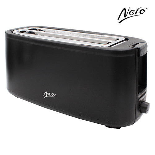 Nero 4 Slice Long Toaster Black