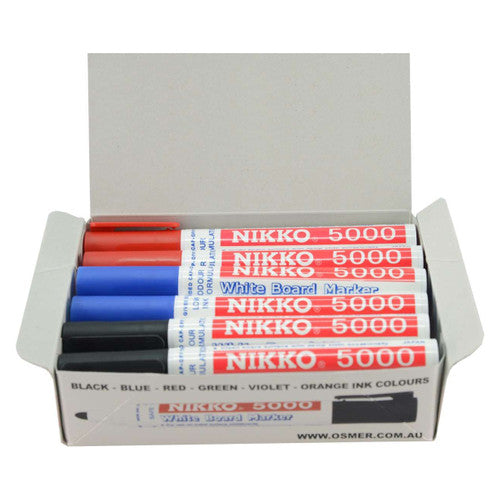 Nikko 5000 Dry Erase Whiteboard Marker Assorted