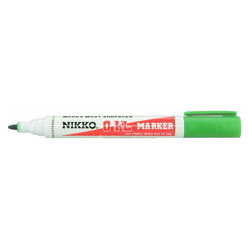 Nikko Permanent Oil Marker Bullet Tip Assorted Box of 12