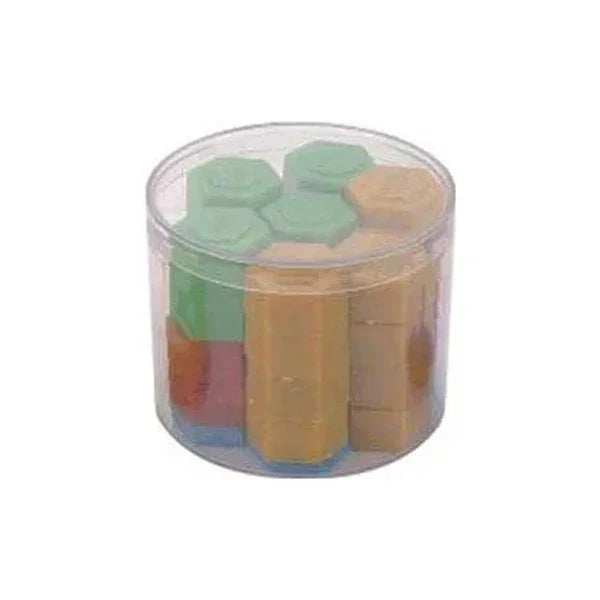 Plastic Hexagonal Weights Set of 54
