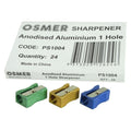 Osmer Sharpener 1 Hole Aluminium Metal Assorted