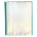 Osmer Display Book Refillable A4 Clearfront Green Pack of 24