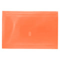 Osmer Document Wallet Foolscap Velcro Closure Orange Pack of 12