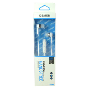 Osmer Earbud Headphone with Microphone White