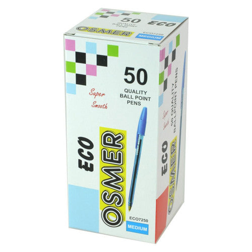 Osmer Economy Ballpoint Pen Medium Blue