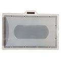 Osmer Hard ID Card Holder Landscape Clear Box of 20
