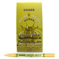 Osmer Opaque Paint Marker Calligraphy Flat Tip Liquid Gold Box of 12