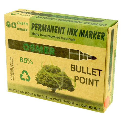 Osmer Permanent Marker Bullet Tip Red