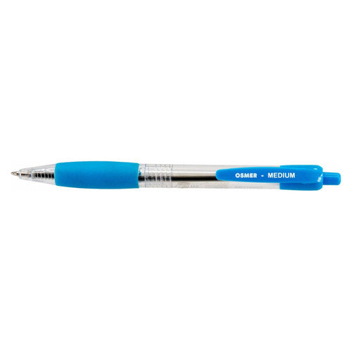 Osmer Retractable Ballpoint Pen Medium Blue Box of 12