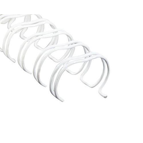 PHE 6mm White Wire Binding 3:1 Pitch 34 Loop A4 Box of 100 Gold Sovereign