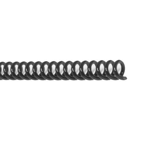 PHE 8mm Black Plastic Spiral Binding 4:1 Pitch 48 Loop A4 Box of 100 Gold Sovereign