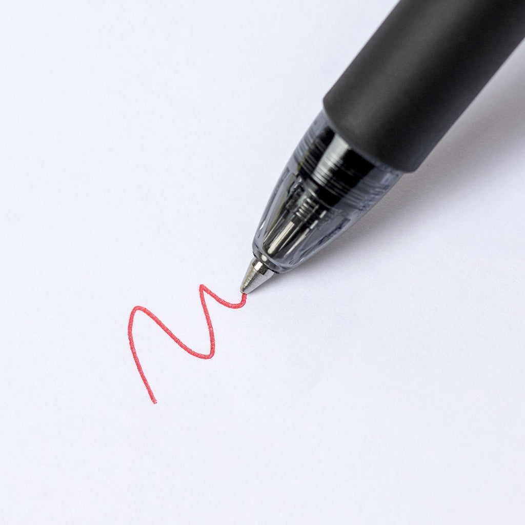 PILOT Acroball 150 Hybrid Retractable Ballpoint Fine Black Barrel Red Ink Box of 10