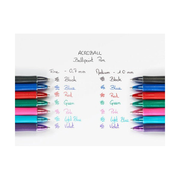 Pilot BegreeN Acroball Retractable Ballpoint Pen Medium Blue Box of 10