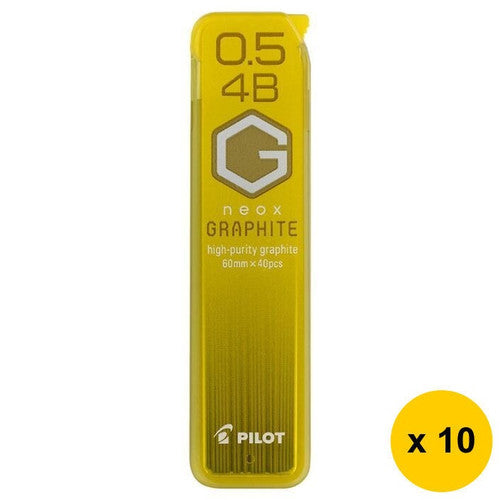 Pilot BegreeN G Neox Graphite Lead Refill 4B 0.5mm 40's Pack of 10
