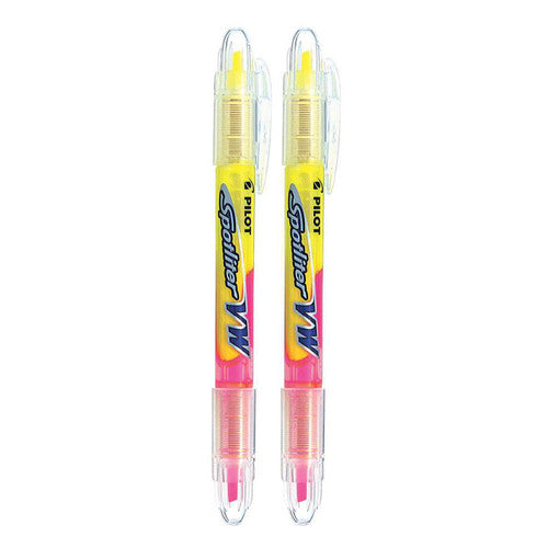 Pilot BegreeN Spotliter VW Dual Tip Highlighter Chisel Yellow Pink Pack 2 Box of 6