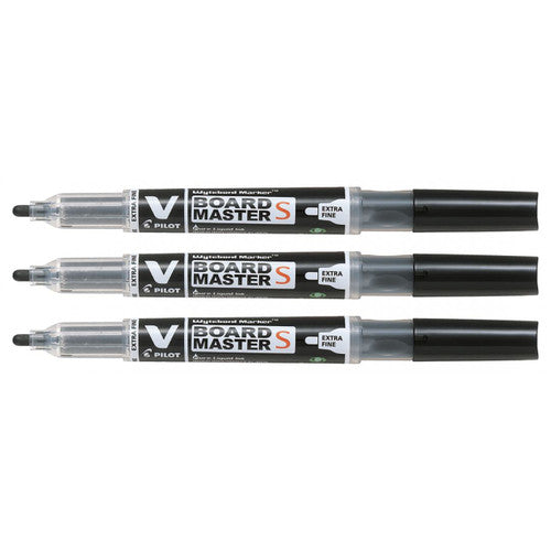 Pilot BegreeN V Board Master S Whiteboard Marker Bullet Extra Fine Black Pack 3 Box of 6