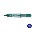 Pilot BegreeN V Board Master Whiteboard Marker Bullet Medium Green Box of 10