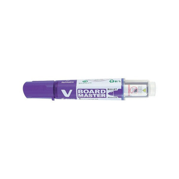 Pilot Begreen V Board Master Whiteboard Marker Bullet Violet Box 10