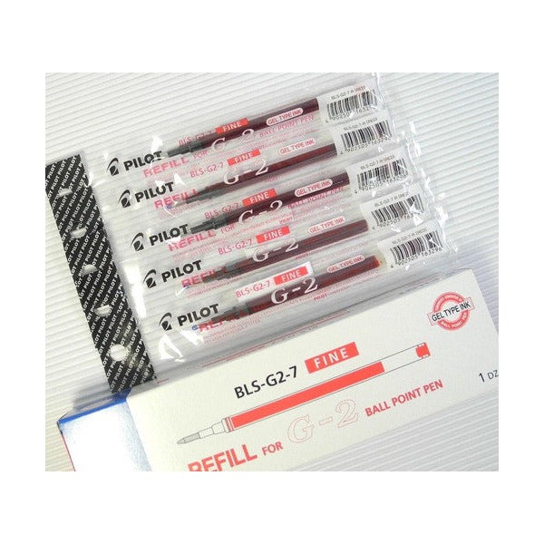 Pilot BLS-G2 Gel Refill 0.7mm Red Box of 12