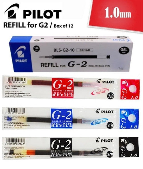 Pilot BLS-G2 Gel Refill 1.0mm Blue Box of 12
