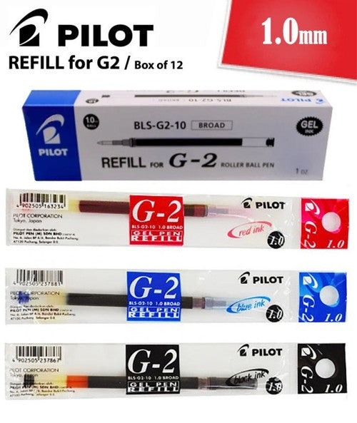 Pilot BLS-G2 Gel Refill 1.0mm Red Box of 12