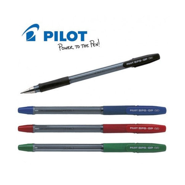 Pilot BPS-GP The Ballpoint Stick Grip Pen Medium Blue Box of 12