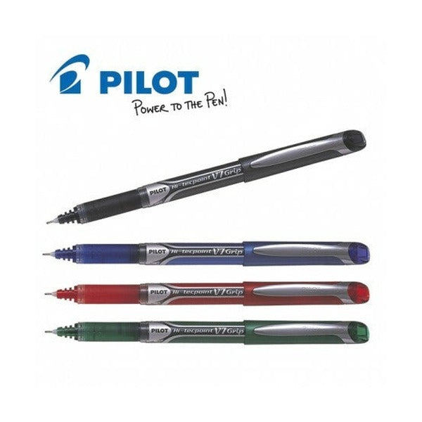 Pilot BXGPN-V7 Hi-Tecpoint Grip Rollerball Pen 0.7mm Blue Box of 12