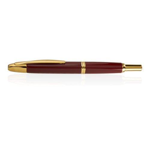 Pilot Capless Gold Accent Fountain Pen Red Barrel Fine Nib