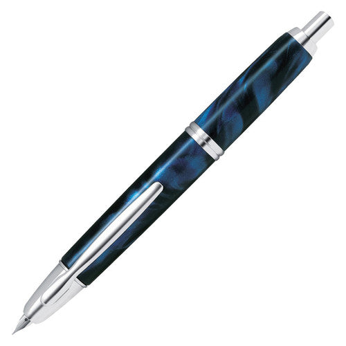 Pilot Capless SE Fountain Pen Marble Blue Barrel Medium Nib