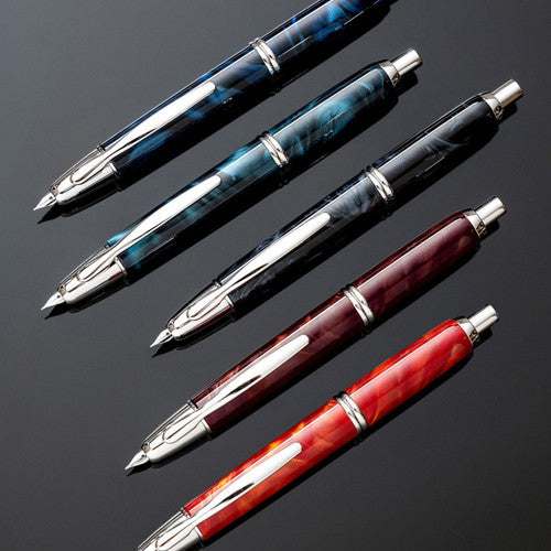 Pilot Capless SE Fountain Pen Marble Red Barrel Medium Nib