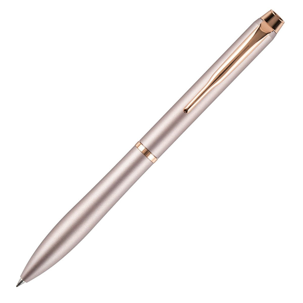 PILOT Eterlink Retractable Ballpoint Extra Fine Rose Beige Barrel Pink Gold Trim Black Ink